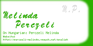 melinda perczeli business card